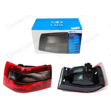 Фонарь задний ВАЗ 2110 наружный н.о. темный левый в сборе LADA в уп. <b>ОСВАР 2110-3716011-05</b>