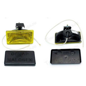 Фара пр-тум универс (2212.3743-06) желтая с крышкой (прямоуг) <b>ОСВАР 2212-3711000-06</b>