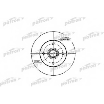 Тормозной диск PATRON PBD1529