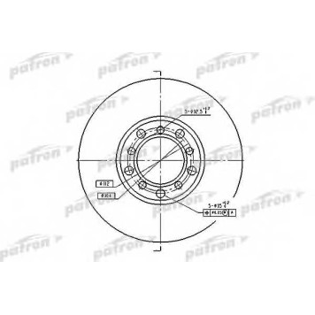 Тормозной диск PATRON PBD1573