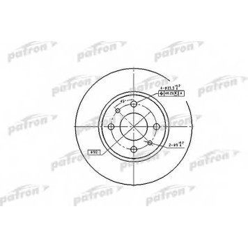Тормозной диск PATRON PBD1790