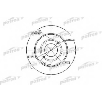 Тормозной диск PATRON PBD2592