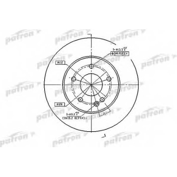 Тормозной диск PATRON PBD2654