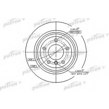 Тормозной диск PATRON PBD2768