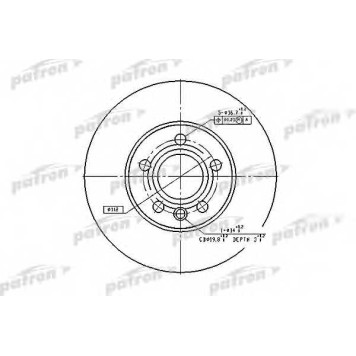 Тормозной диск PATRON PBD2776