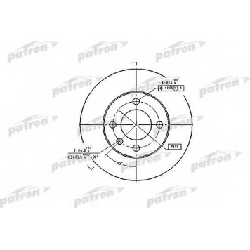 Тормозной диск PATRON PBD2780
