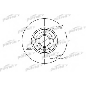 Тормозной диск PATRON PBD2809