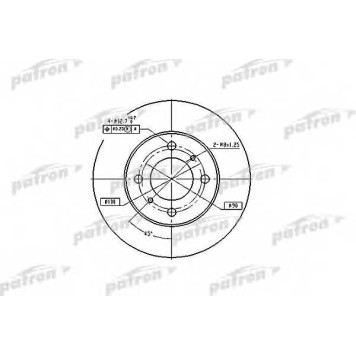 Тормозной диск PATRON PBD4022