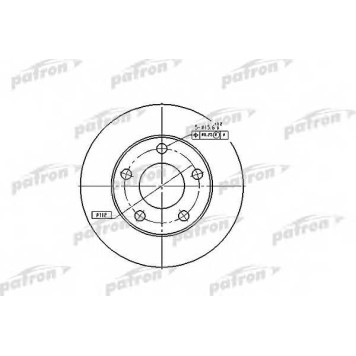 Тормозной диск PATRON PBD4026
