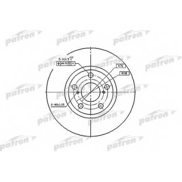 Тормозной диск PATRON PBD4046