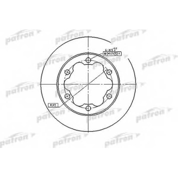 Тормозной диск PATRON PBD4089