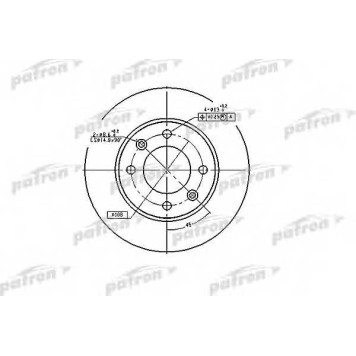 Тормозной диск PATRON PBD4185
