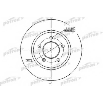 Тормозной диск PATRON 780175 / PBD53019