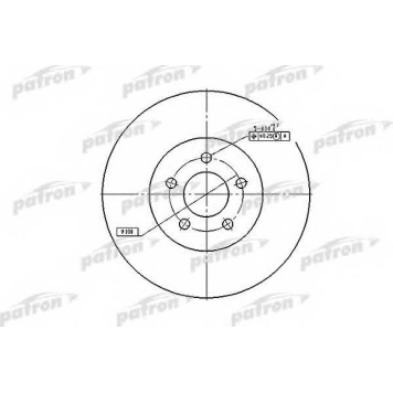 Тормозной диск PATRON PBD5381