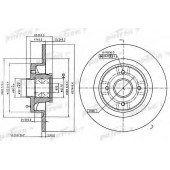 Тормозной диск PATRON PBD7010