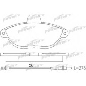 Колодки тормозные дисковые передний для CITROEN EVASION(22,U6) / FIAT ULYSSE(220) / PEUGEOT 806(221) <b>PATRON PBP1002</b>