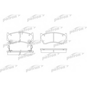 Колодки тормозные дисковые передний для NISSAN ALMERA(N15) <b>PATRON PBP1091</b>