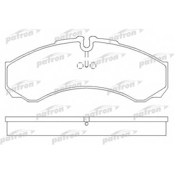 Колодки тормозные дисковые <b>PATRON PBP1102</b>