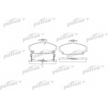 Колодки тормозные дисковые передний для LAND ROVER FREELANDER(LN,LN#) <b>PATRON PBP1291</b>