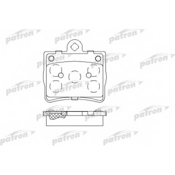 Колодки тормозные дисковые задний для MERCEDES C(W202), E(C124) <b>PATRON PBP1310</b>
