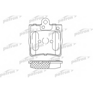 Колодки тормозные дисковые задний для CHRYSLER CROSSFIRE / MERCEDES C, CLC, CLK, E, S, SLK <b>PATRON PBP1311</b>