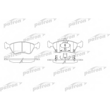 Колодки тормозные дисковые передний для TOYOTA AVENSIS(#T22#) <b>PATRON PBP1321</b>