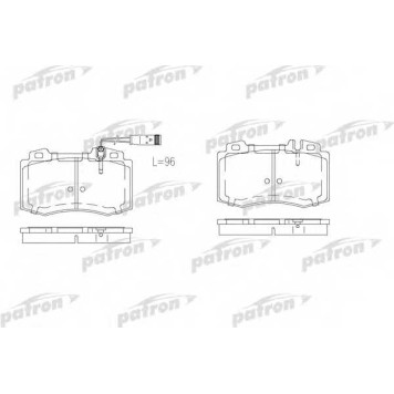 Колодки тормозные дисковые передний для MERCEDES M(W163), S(C215,W220), SL(R129,R230) <b>PATRON PBP1426</b>