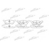 Колодки тормозные дисковые задний для CHRYSLER VOYAGER(GS,RG,RS) / JEEP CHEROKEE(KJ) <b>PATRON PBP1475</b>