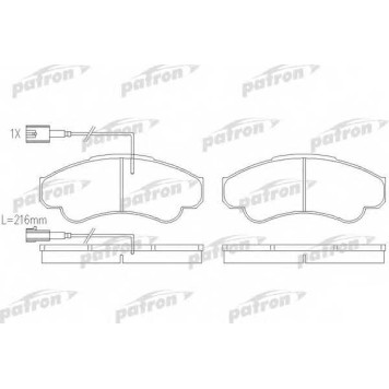 Колодки тормозные дисковые передний для CITROEN JUMPER(230,230L,230P,244,Z#) / FIAT DUCATO(230,230L,244,Z#) / PEUGEOT BOXER(230L,230P,244,Z#,ZCT#) <b>PATRON PBP1479</b>
