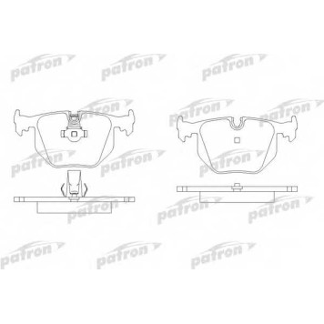 Колодки тормозные дисковые задний для BMW 3(E46), 5(E39), 7(E38), X3(E83), X5(E53), Z4(E85,E86), Z8(E52) / LAND ROVER RANGE ROVER(LM) <b>PATRON PBP1483</b>
