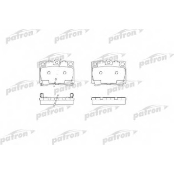 Колодки тормозные дисковые задний для MITSUBISHI PAJERO(K90) <b>PATRON PBP1570</b>