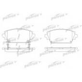 Колодки тормозные дисковые передний для NISSAN ALMERA TINO(V10), PRIMERA(P12,WP12) <b>PATRON PBP1580</b>