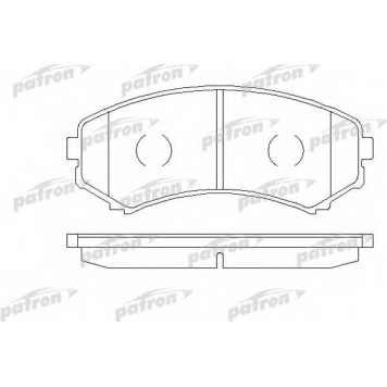 Колодки тормозные дисковые передний для ISUZU D-MAX / MAZDA E-SERIE / MITSUBISHI GRANDIS, PAJERO, PROUDIA/DIGNITY <b>PATRON PBP1603</b>