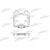 Колодки тормозные дисковые задний для LEXUS GS(GRS19#, GWS19#, JZS160, URS19#, UZS160#, UZS161, UZS19#), IS SportCross, IS(GXE1#, JCE1#), SC(UZZ40#) <b>PATRON PBP1610</b>