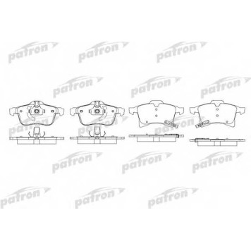 Колодки тормозные дисковые передний для OPEL ASTRA(L08,L35,L48,L67,L69), COMBO, CORSA(F08,F68,W5L), MERIVA, ZAFIRA(A05) <b>PATRON PBP1640</b>