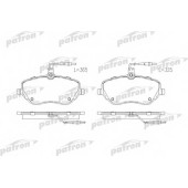 Колодки тормозные дисковые передний для CITROEN C5(RD#,TD#), C6(TD#) / PEUGEOT 407(6C#,6D#,6E#), 607(9D,9U) <b>PATRON PBP1726</b>