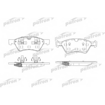 Колодки тормозные дисковые передний для MERCEDES E(S211,W211), GL(X164), M(W164), R(V251,W251) <b>PATRON PBP1830</b>