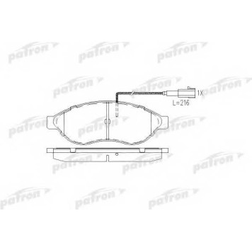 Колодки тормозные дисковые передний для CITROEN JUMPER / FIAT DUCATO(250,290) / PEUGEOT BOXER <b>PATRON PBP1925</b>