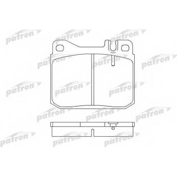 Колодки тормозные дисковые передний для MERCEDES (W123), COUPE(C123), KOMBI(S123), S(C126,W126), SL(C107,R107) <b>PATRON PBP243</b>