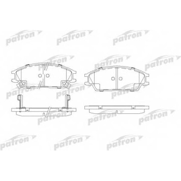 Колодки тормозные дисковые передний для HYUNDAI ACCENT(LC), GETZ(TB) <b>PATRON PBP4076</b>
