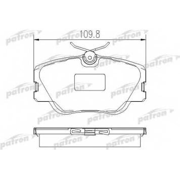 Колодки тормозные дисковые передний для MERCEDES (W124), 190(W201), COUPE(C124), E(A124,C124,S124,W124), KOMBI(S124) <b>PATRON PBP415</b>