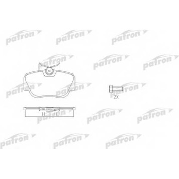 Колодки тормозные дисковые передний <b>PATRON PBP669</b>