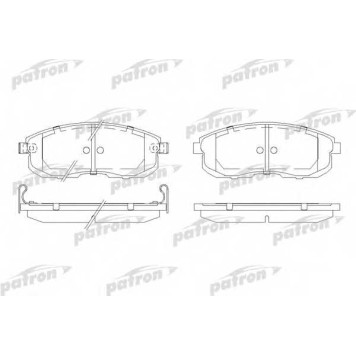 Колодки тормозные дисковые передний для NISSAN 200 SX(S13), MAXIMA QX(A32), MAXIMA(J30) <b>PATRON PBP691</b>
