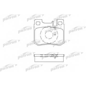 Колодки тормозные дисковые задний для MERCEDES (W124), 190(W201), C(W202), COUPE(C124), E(C124,S124,W124), KOMBI(S124) <b>PATRON PBP693</b>