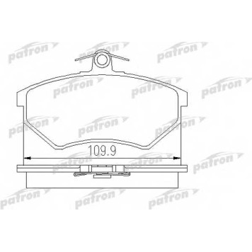 Колодки тормозные дисковые передний для AUDI 80, 90, COUPE / VW CORRADO, GOLF, JETTA, PASSAT, POLO, SCIROCCO, VENTO <b>PATRON PBP774</b>