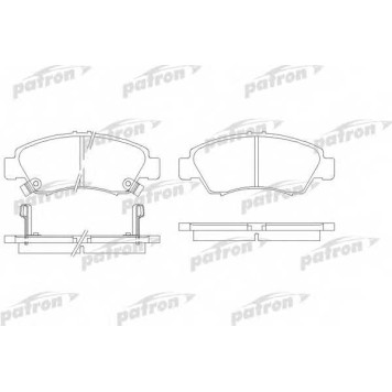 Колодки тормозные дисковые передний для HONDA CIVIC(EG,EH,EJ,EK,EM1), JAZZ(GD,GE), LOGO(GA3) <b>PATRON PBP777</b>