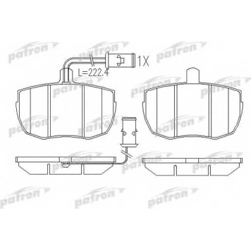 Колодки тормозные дисковые передний для LAND ROVER 90/110(DHMC), RANGE ROVER(AE, AN, HAA, HAB, HAM, HBM, RE, RN) <b>PATRON PBP829</b>