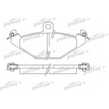 Колодки тормозные дисковые задний для CHRYSLER VIPER Convertible, VIPER / RENAULT 21(B48#,K48#,L48#), ESPACE(JE0#), LAGUNA(556#,B56#,K56#), SAFRANE(B54#) <b>PATRON PBP878</b>