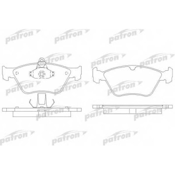Колодки тормозные дисковые передний для OPEL CALIBRA(85#), OMEGA(21#, 22#, 23#, 25#, 26#, 27#), VECTRA(86#, 87#, 88#, 89#) / SAAB 900 <b>PATRON PBP901</b>