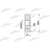 Шарнирный комплект приводного вала PATRON PCV1005